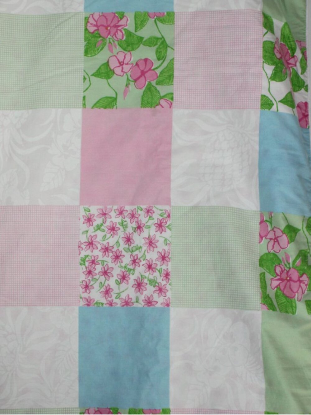 Lilly Pulitzer Twin Vintage Patchwork Duvet Cover
